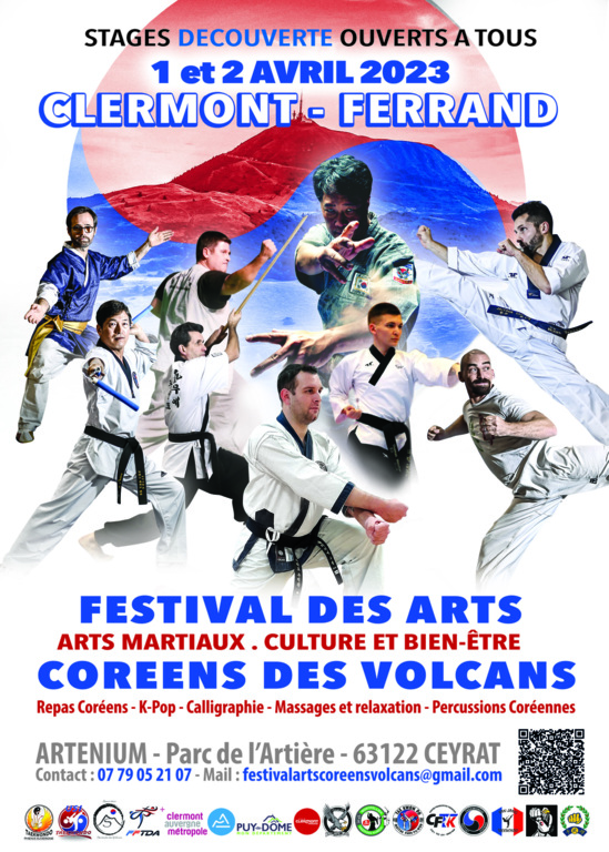 Second Festival des Arts Coréens des Volcans 1er et 2 avril 2023